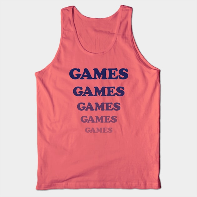 Character Tee, Games Games Games! Tank Top by Heyday Threads